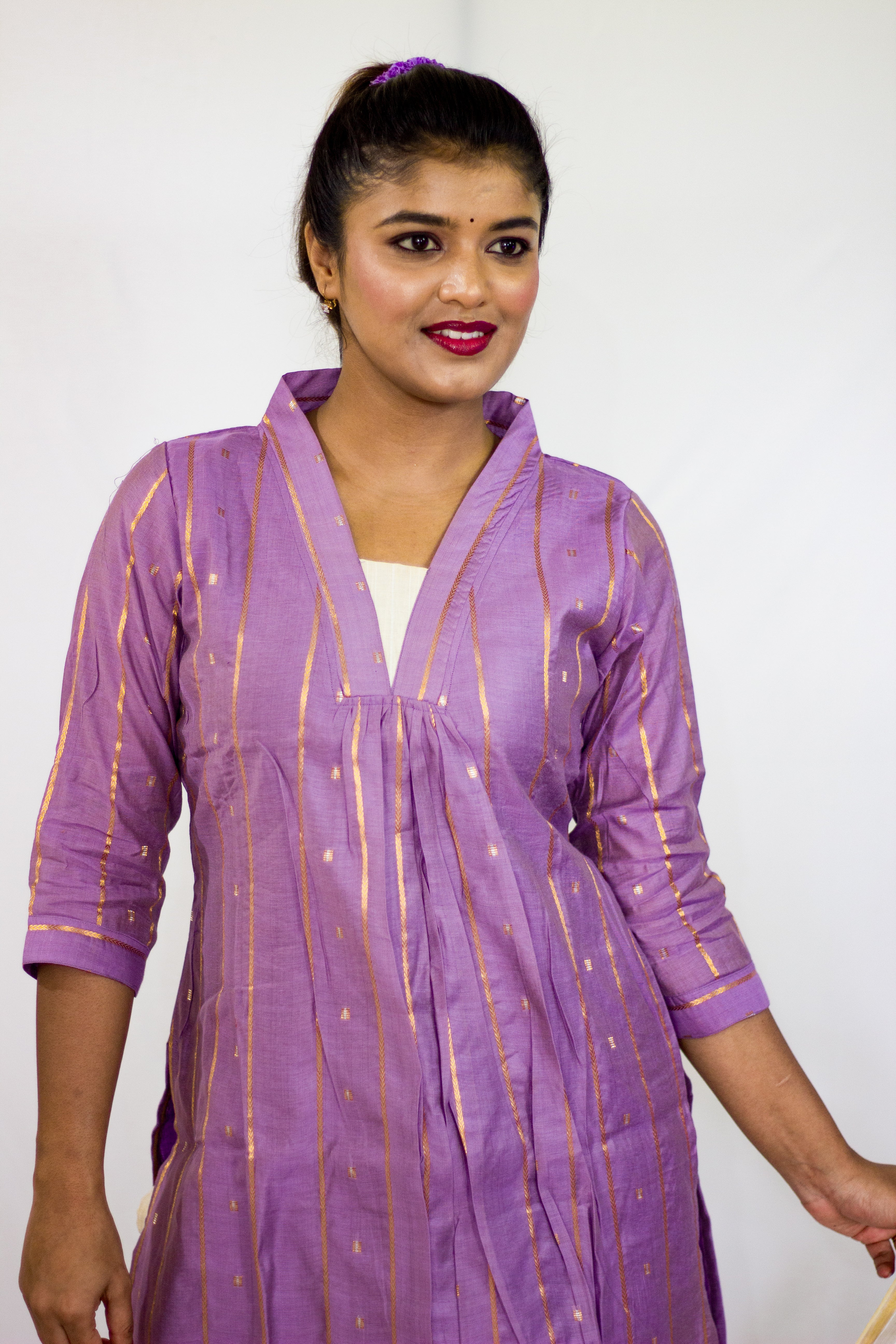 Chenderi Silk Lavender 3 Pcs Set