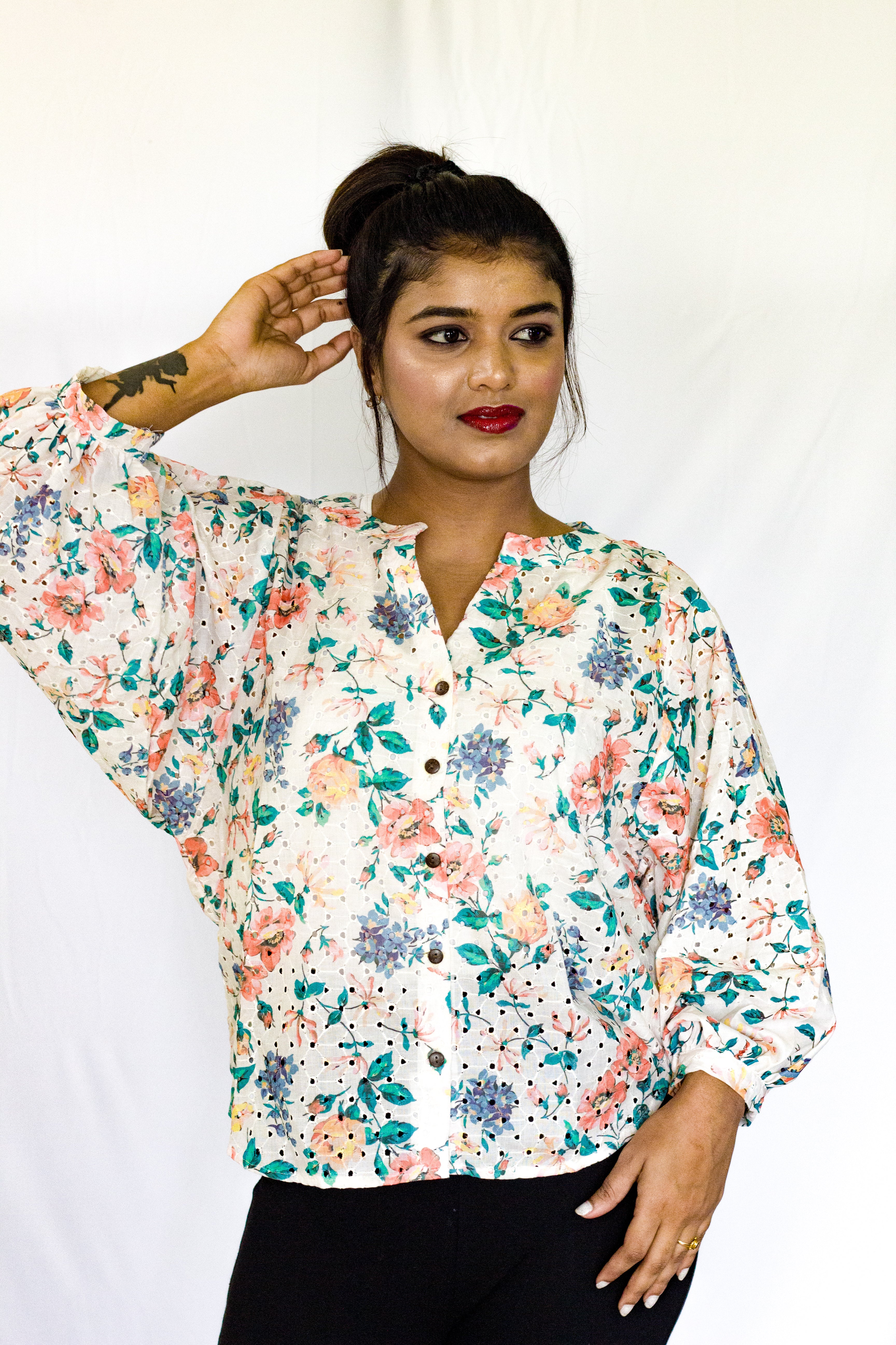 Cotton Hakoba Short Top